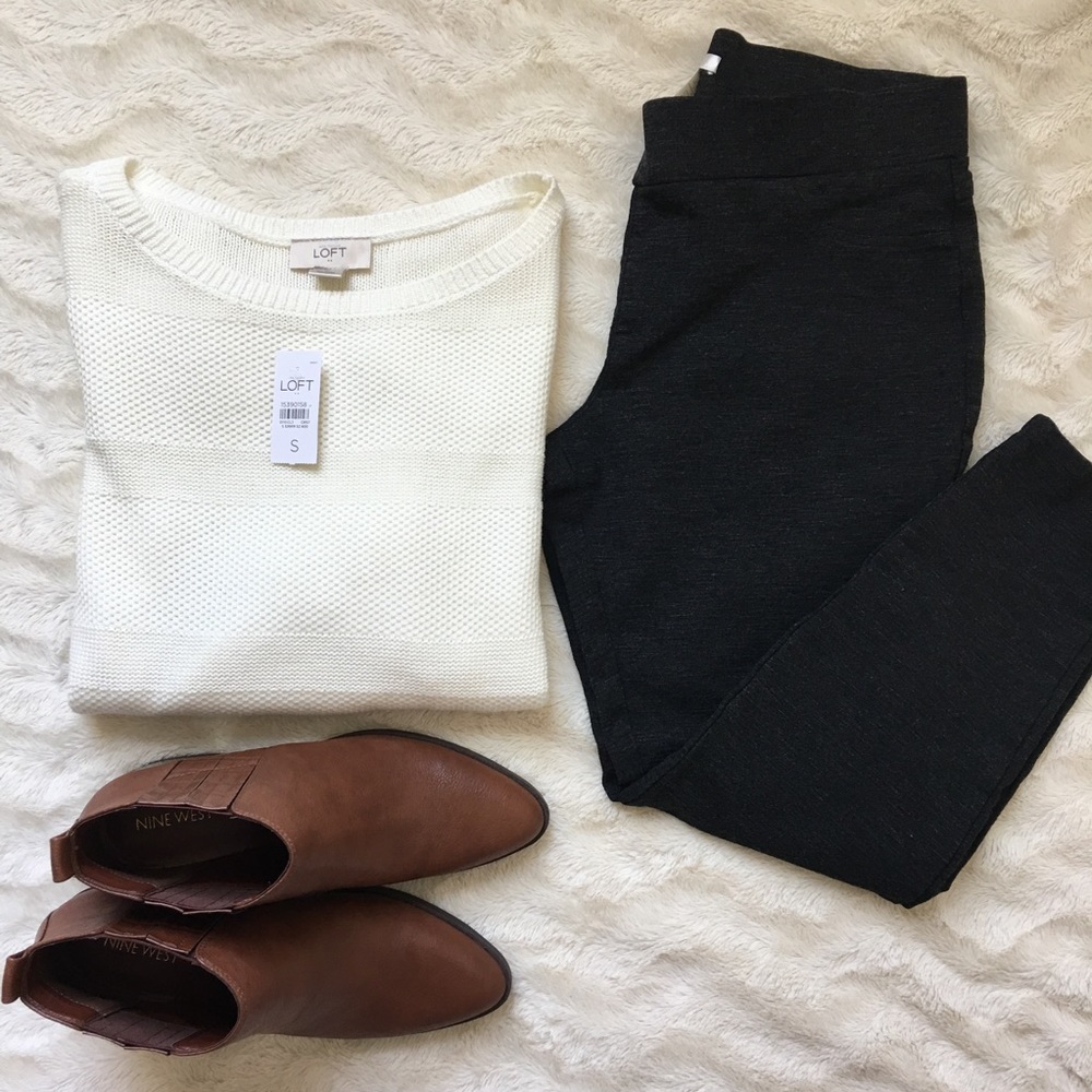 Loft Ann Klein Women’s 3/4 Sleeves Knit Sweater